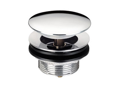 A pop-up drain is usually found in a sink or bath, and can be opened or closed by pressure or a lever. Image source: Sanliv