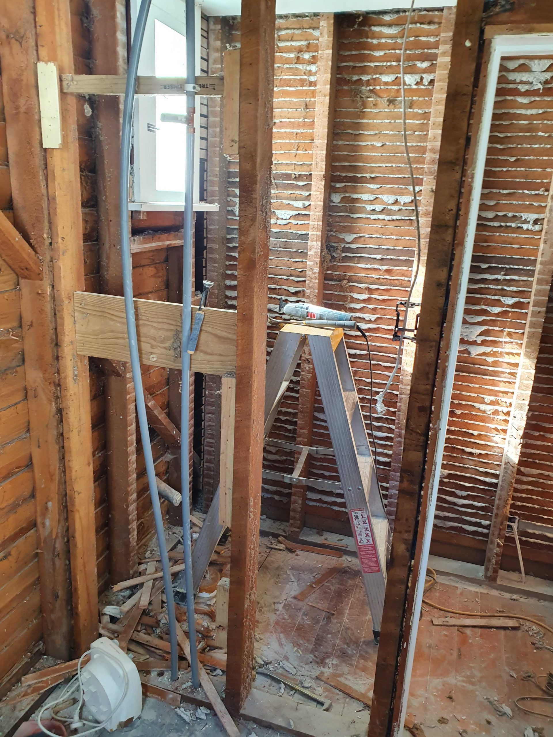 New plumbing in a Villa being renovated